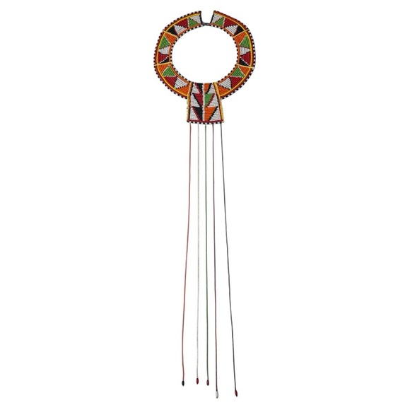 Maasai Beaded Wedding Choker Kenya Tribal - Picture 1 of 11